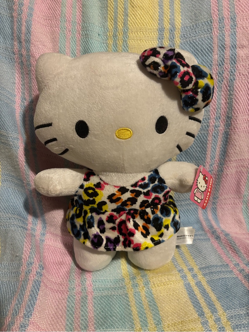🔴 2015 cheetah print hello kitty plush